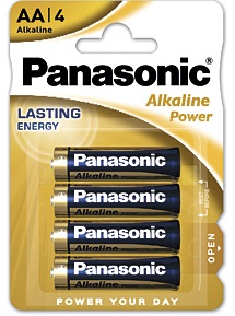 Батарейка AA Panasonic Alkaline Power (LR6REB/4BP);