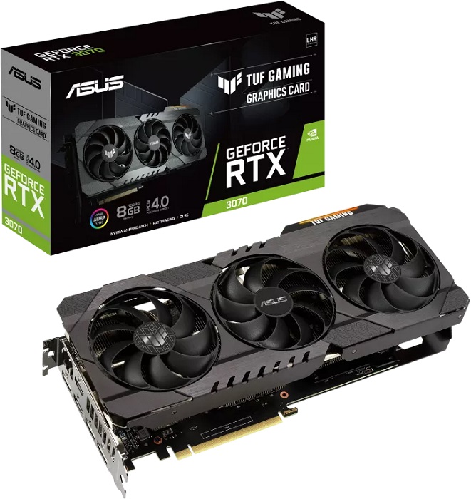 Видеокарта nVidia RTX 3070 Asus TUF-RTX3070-8G-V2-GAMING