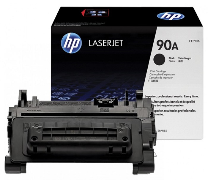 Картридж лазерный HP 90A (CE390A); для