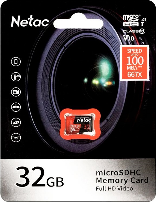 Карта памяти microSDHC 32 ГБ Netac