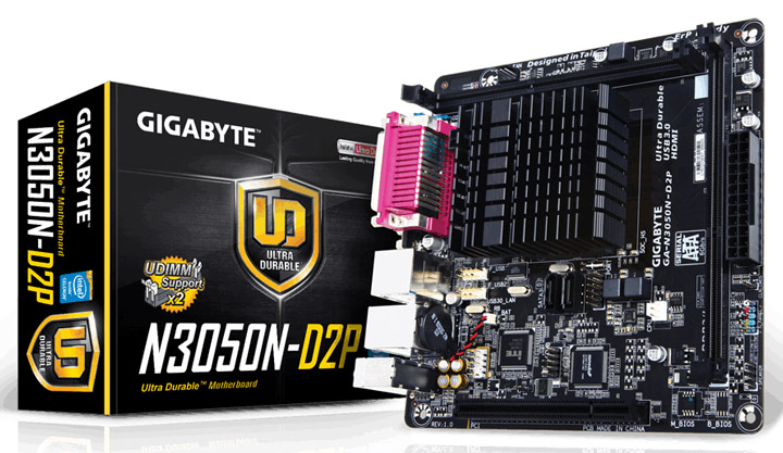 Материнская плата Gigabyte GA-N3050N-D2P; Intel Celeron