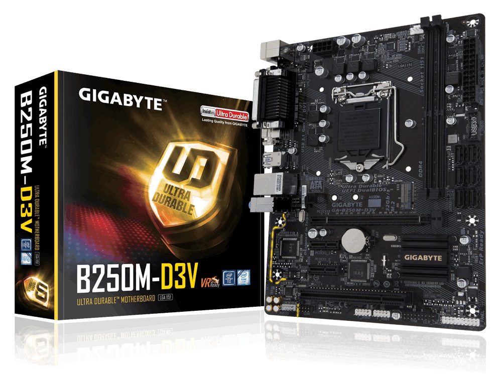 Материнская плата intel B250 Gigabyte GA-B250M-D3V;