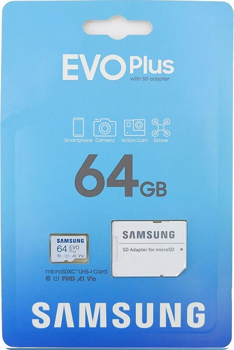 Карта памяти microSDXC 64 ГБ Samsung