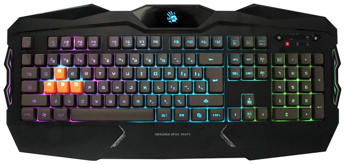 Клавиатура A4Tech Bloody B254; мембранно-механическая; LK