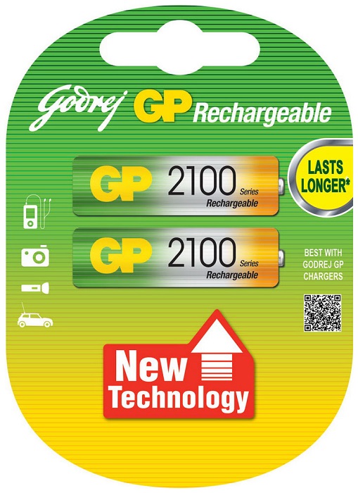 Аккумулятор AA 2100mAh GP (GP 210AAHC-2CR2);