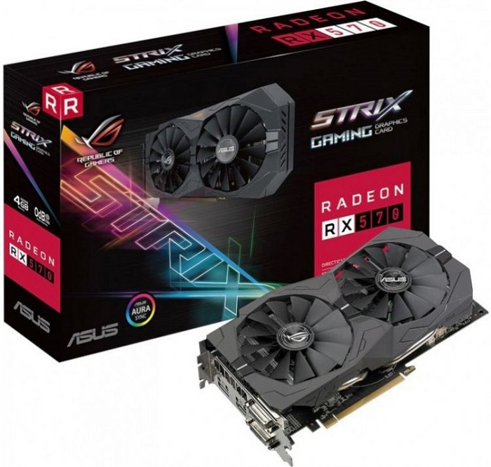 Видеокарта AMD Radeon RX 570 Asus