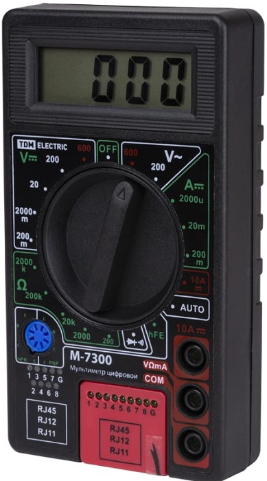 Мультиметр TDM М-7300 (SQ1005-0010); черный