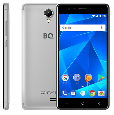 Смартфон BQ Contact 1/8Гб Silver (BQ-5001L);