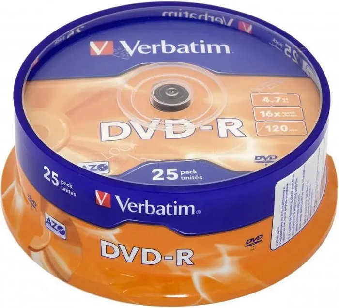 Диск DVD-R Verbatim Matt Silver (43522);