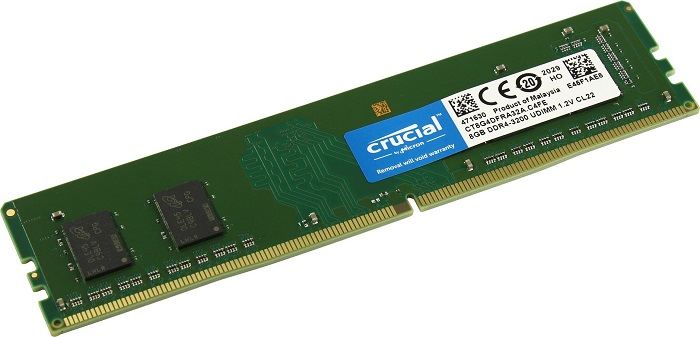 Оперативная память DDR4 8Гб Crucial (CT8G4DFRA32A);