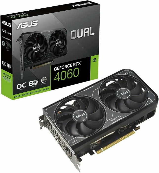 Видеокарта nVidia RTX 4060 Asus DUAL-RTX4060-O8G-V2