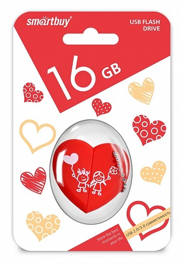 USB-флэш 16 ГБ SmartBuy Wild Heart