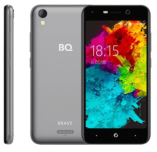 Смартфон BQ Brave 2/16Гб Grey (BQ-5008L);
