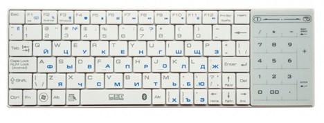 Клавиатура CBR KB 478W White; ножничная;