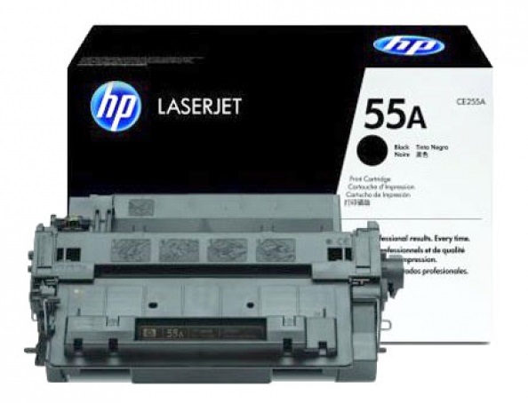 Картридж лазерный HP 55A (CE255A); для