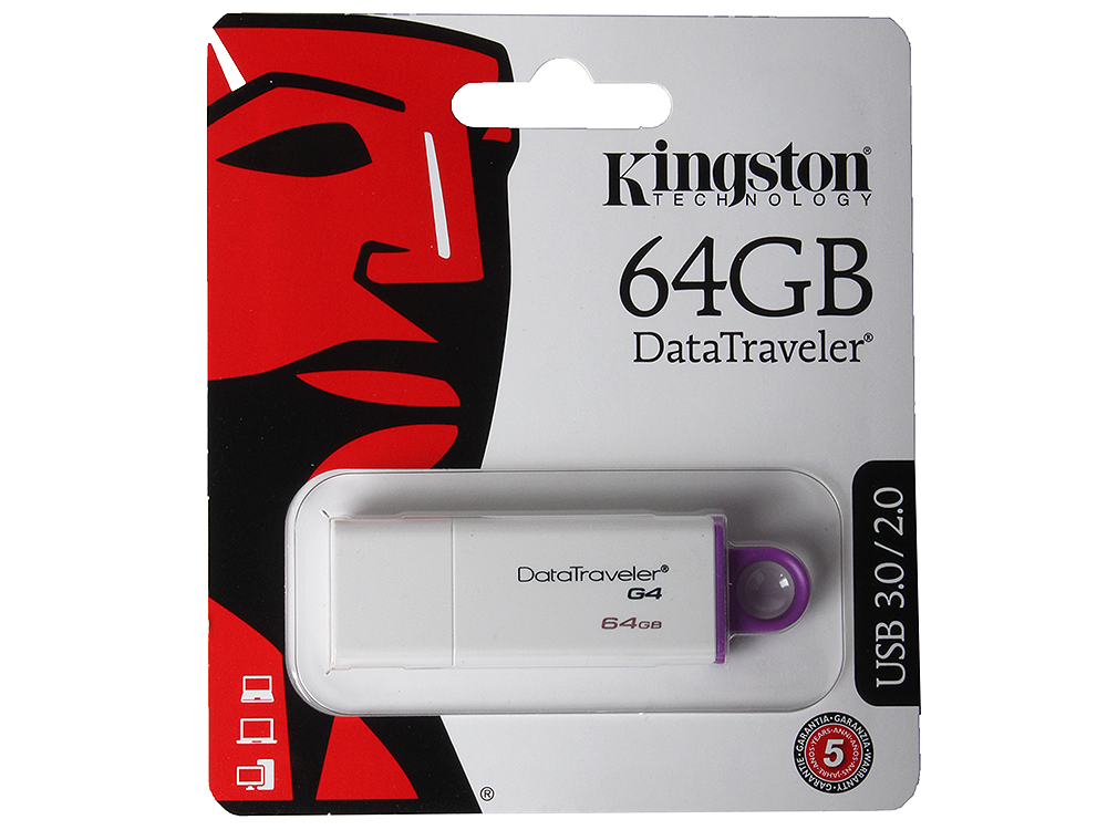 USB-флэш 64 ГБ Kingston DataTraveler G4