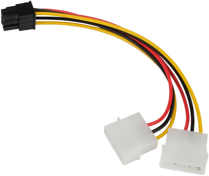 Кабель питания в/к Cablexpert (CC-PSU-63-15CM); 2хMolex/PCI-E