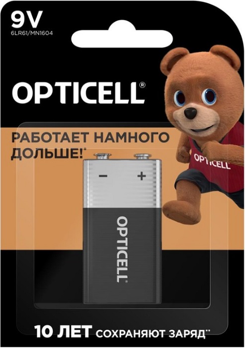 Батарейка крона OPTICELL Basic (5051003); щелочная