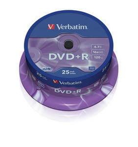 Диск DVD+R Verbatim Matt Silver (43500);