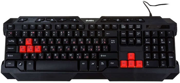 Клавиатура Sven Challenge 9700 (SV-008369); мембранная;