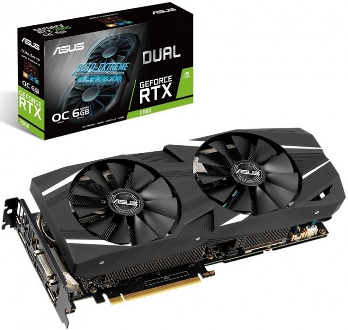 Видеокарта nVidia RTX 2060 Asus DUAL-RTX2060-O6G