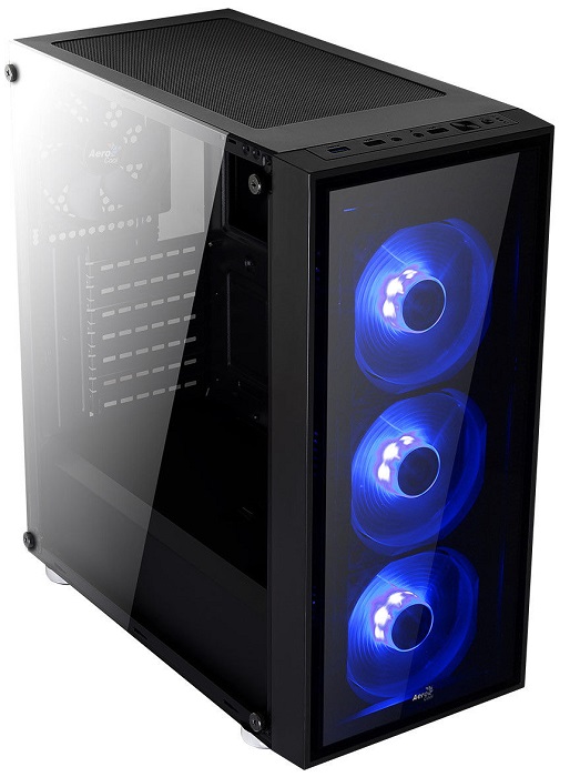 Корпус AeroCool Quartz Blue (4713105968941); ATX;