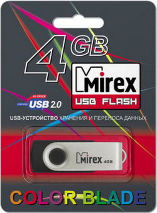 USB-флэш 4 ГБ Mirex Swivel (13600-FMURUS04);