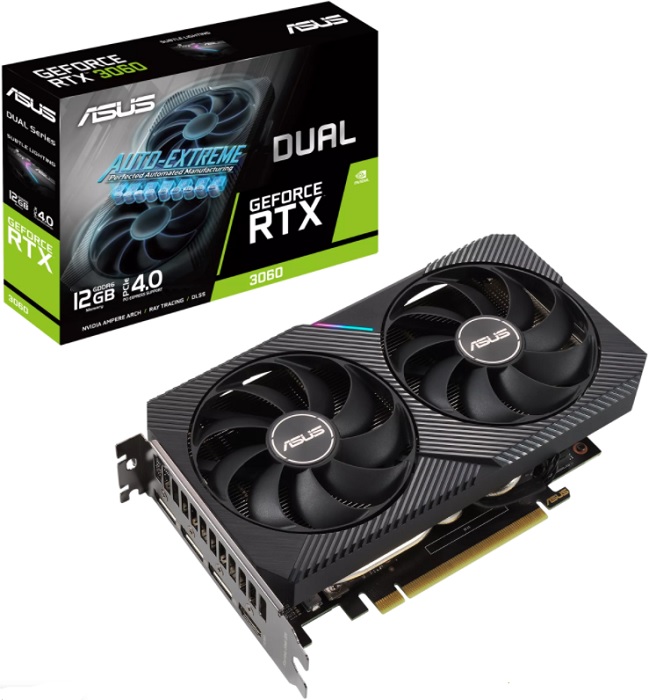 Видеокарта nVidia RTX 3060 Asus DUAL-RTX3060-12G-V2