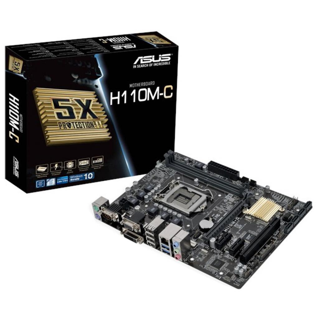 Материнская плата intel H110 Asus H110M-C