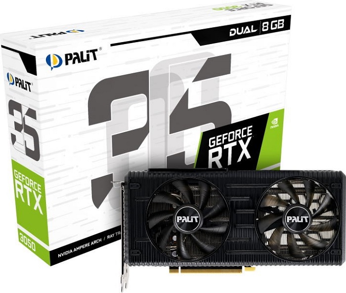 Видеокарта nVidia RTX 3050 Palit GeForce