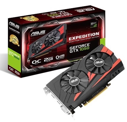 Видеокарта nVidia GTX 1050 Asus EX-GTX1050-O2G