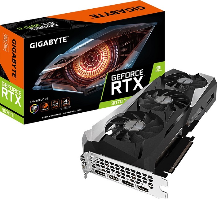 Видеокарта nVidia RTX 3070Ti Gigabyte GAMING