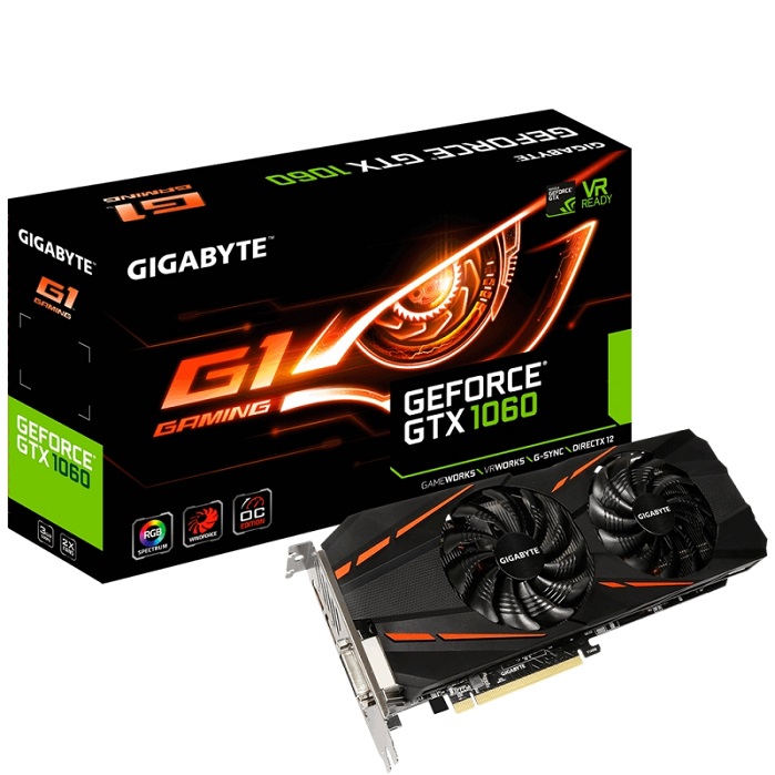 Видеокарта nVidia GTX 1060 Gigabyte GV-N1060G1