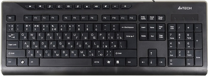 Клавиатура A4Tech KD-800; мультимедиа; 11 доп.клавиш;