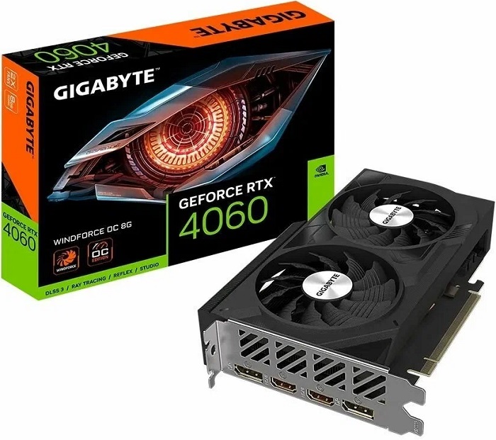 Видеокарта nVidia RTX 4060 Gigabyte WINDFORCE