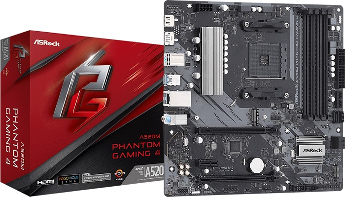 Материнская плата AMD A520 ASRock A520M