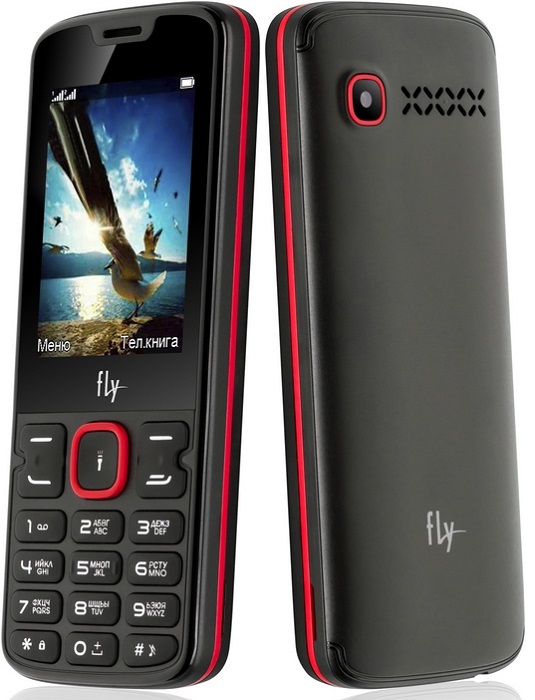 Мобильный телефон Fly FF250 Black Red;