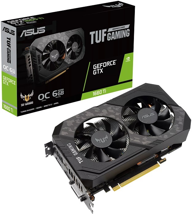 Видеокарта nVidia GTX 1660Ti Asus TUF-GTX1660TI-O6G-EVO-GAMING