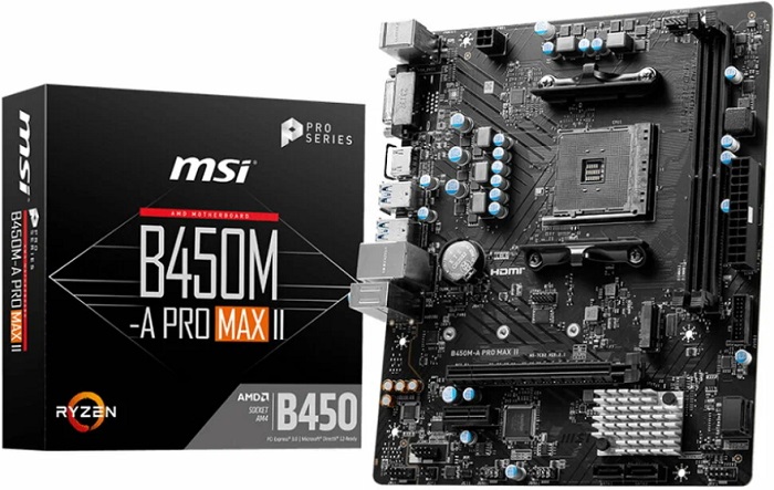 Материнская плата AMD B450 MSI B450M-A
