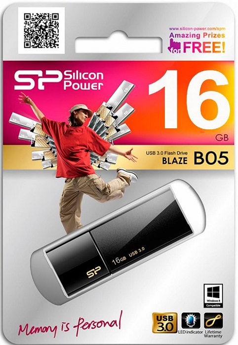 USB-флэш 16 ГБ Silicon Power Blaze