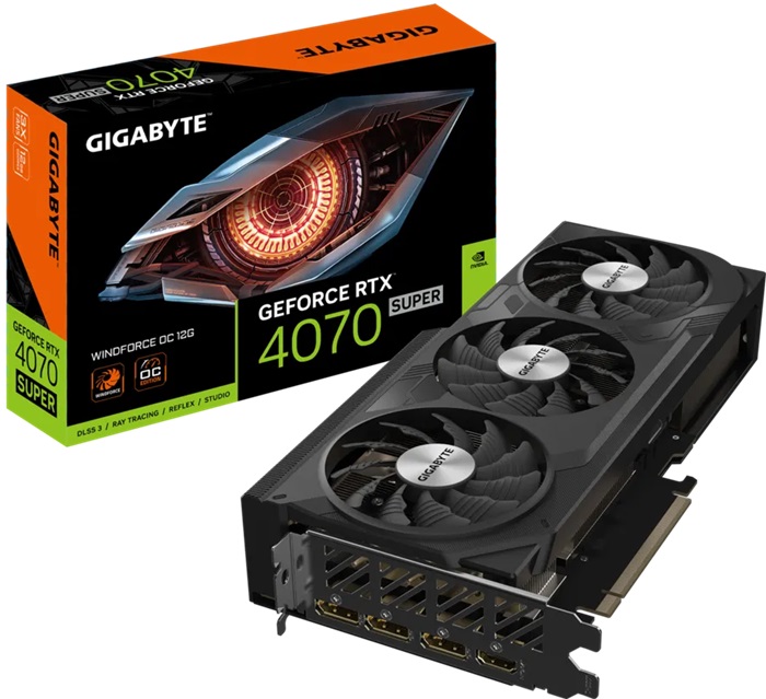 Видеокарта nVidia RTX 4070 SUPER Gigabyte