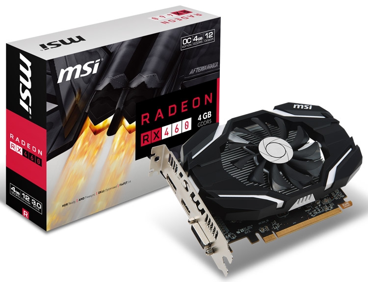 Видеокарта AMD Radeon RX 460 MSI