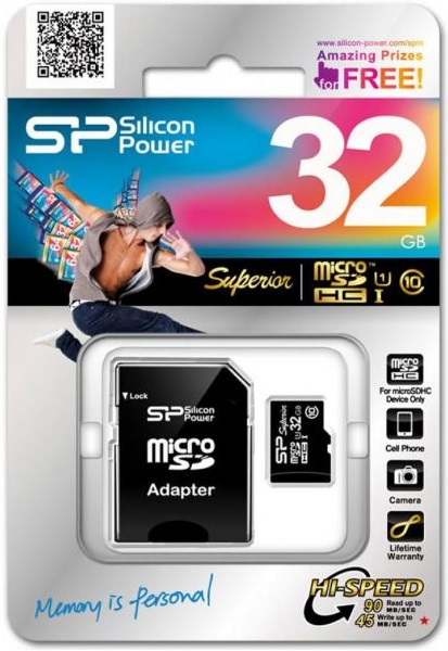 Карта памяти microSDHC 32 ГБ Silicon