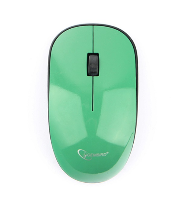 Мышь беспроводная Gembird MUSW-111-GRN; 3 кнопки;
