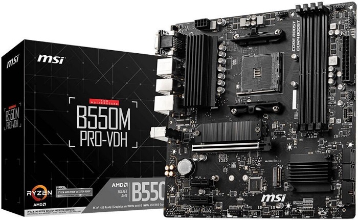 Материнская плата AMD B550 MSI B550M