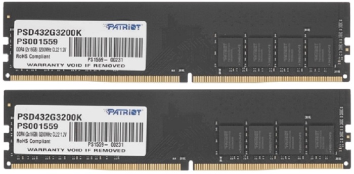 Оперативная память DDR4 32Гб Patriot Signature