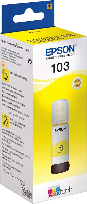 Чернила Epson 103 (C13T00S44A); L3100/3101/3110//3150/3151/1110/3156/3160/5190; 65