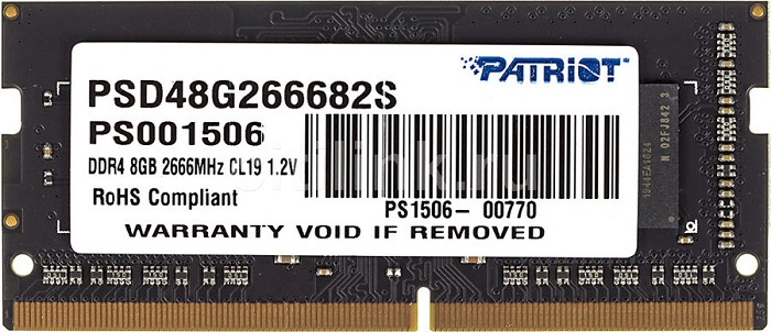 Оперативная память SO-DIMM DDR4 8Гб Patriot