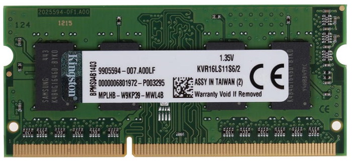 Оперативная память SO-DIMM DDR3 2Гб Kingston