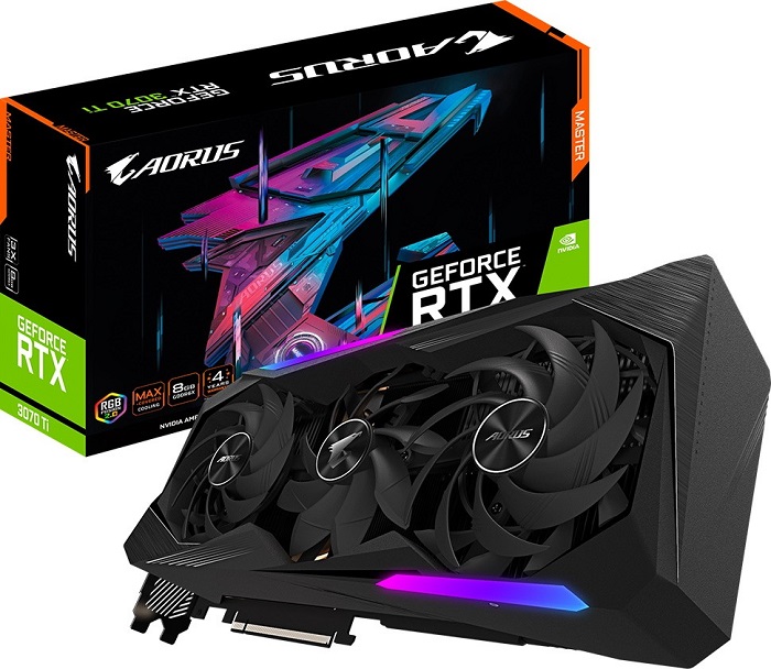 Видеокарта nVidia RTX 3070Ti Gigabyte AORUS